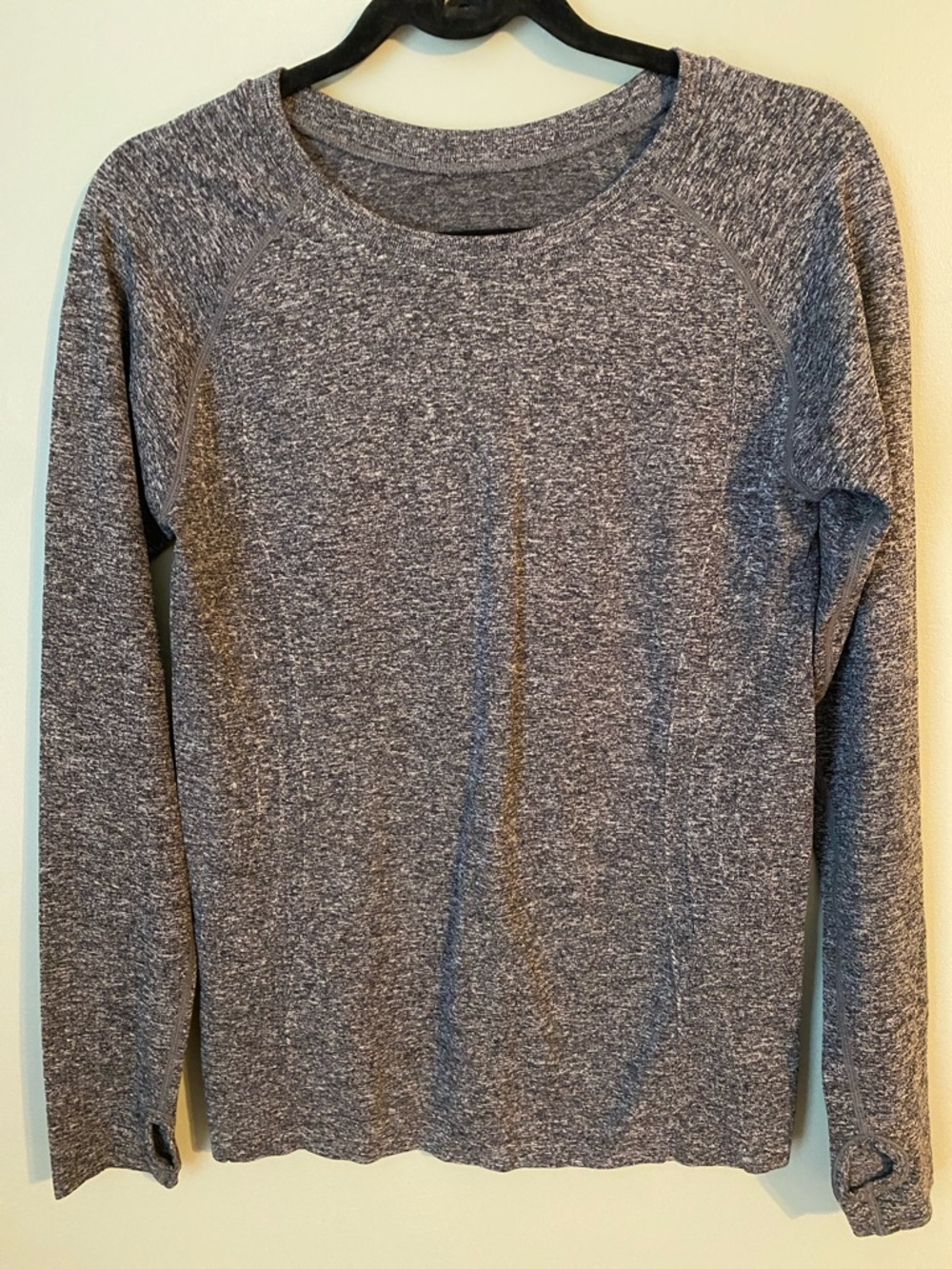 Maidenform Gray Heather Long Sleeve Crew Tee